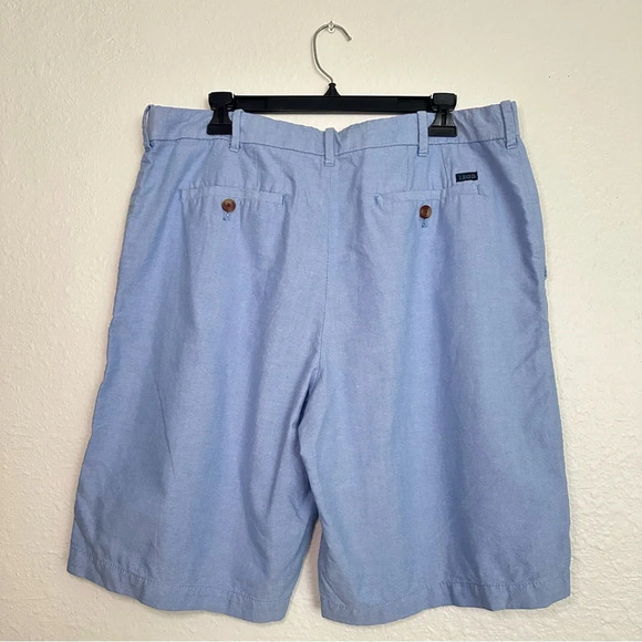 Izod Blue Cotton Shorts - Picture 3 of 6